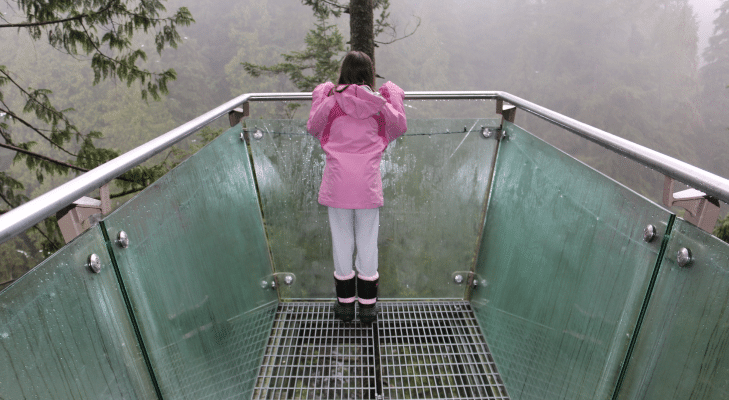 Girl at Capilano Suspension Bridge