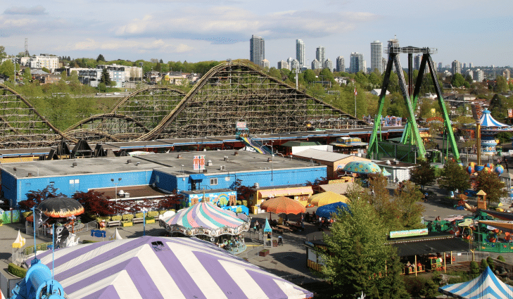 View of Playland from the Ferris Wheel