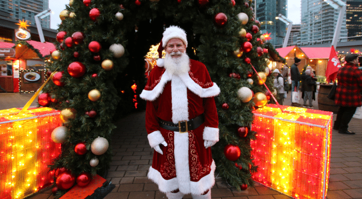 Santa at Vancouver Christmas Market