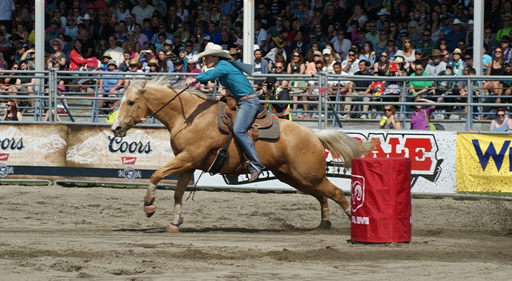 Cloverdale Rodeo Barrel Racer