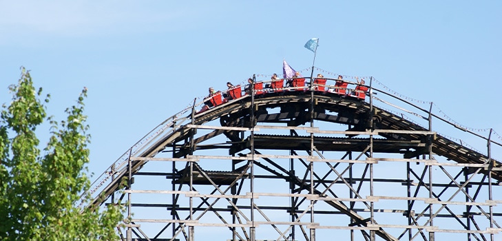 Wooden Roller Coaster at PNE Playland